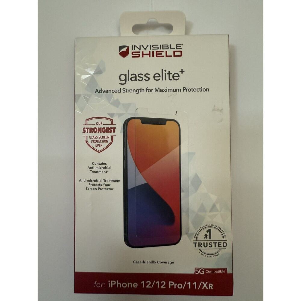 ZAGG Invisible Shield Glass Elite + Screen Protector iPhone 12/12 Prob/11/XR